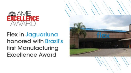Flex recibe el Premio a la Excelencia en Fabricación de Brasil