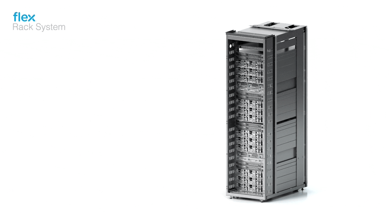 Racks de centro de datos integrados verticalmente Flex